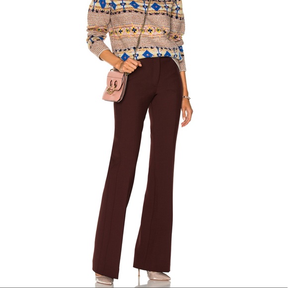 Victoria Beckham Pants - NWT a Victoria Beckham burgundy wool pant sz 8